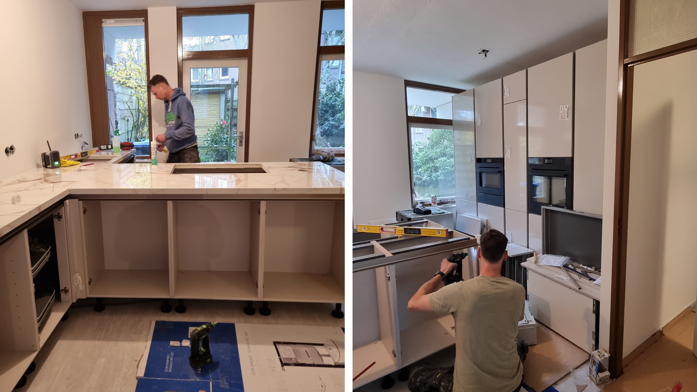 Tijdens de Keukenmontage Kijkje in de Keuken van Shanta & Bert