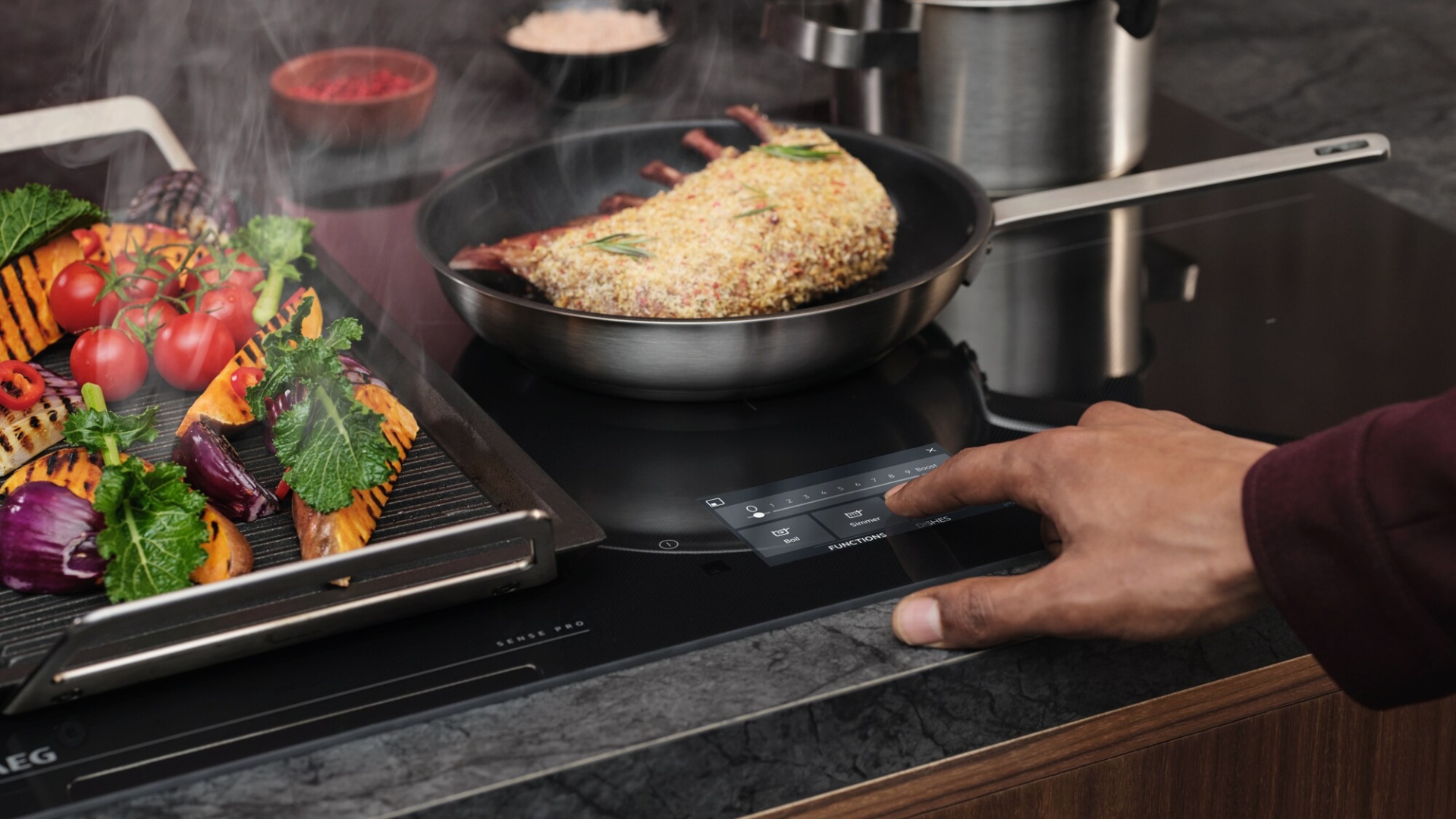 Kookplaat met afzuiging van AEG