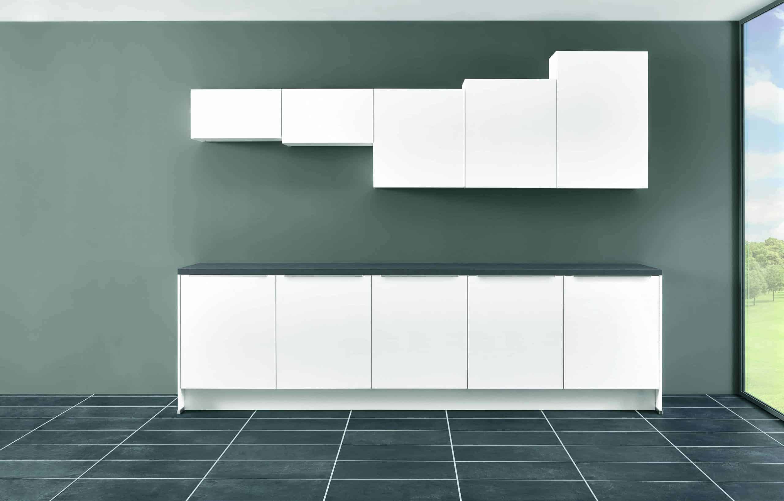 Recht keukenblok vooraanzicht