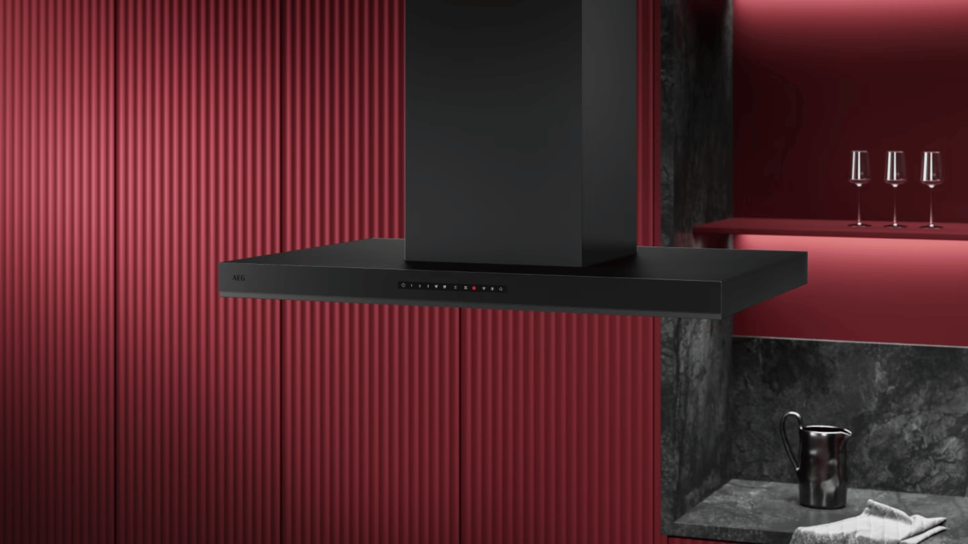 Eilandschouw afzuiging