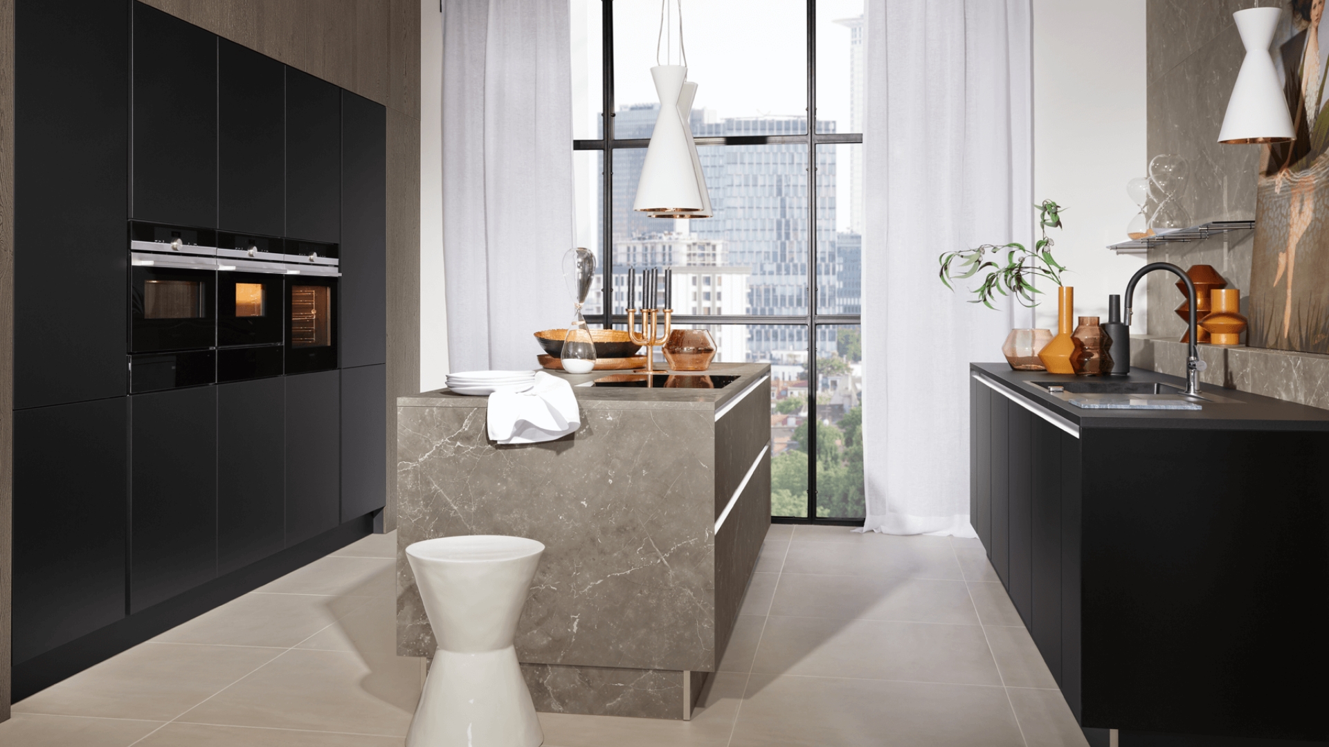 Industriële eilandkeuken