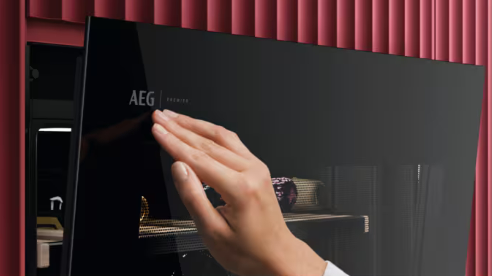 Wijnklimaatkast push to open van AEG