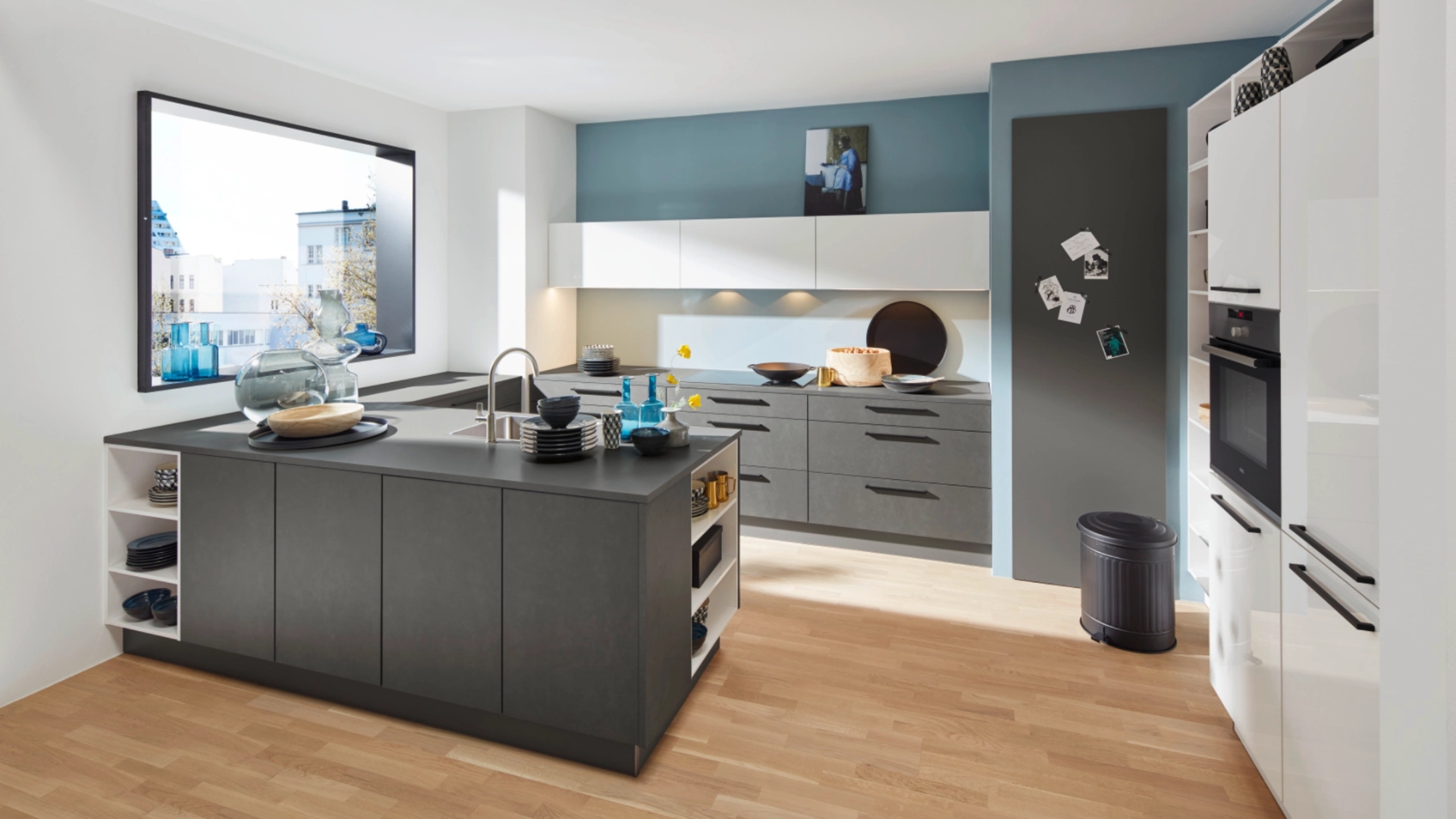 Industriële U-keuken