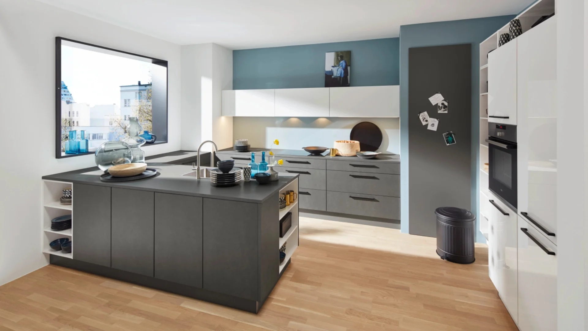 Industriële U-keuken