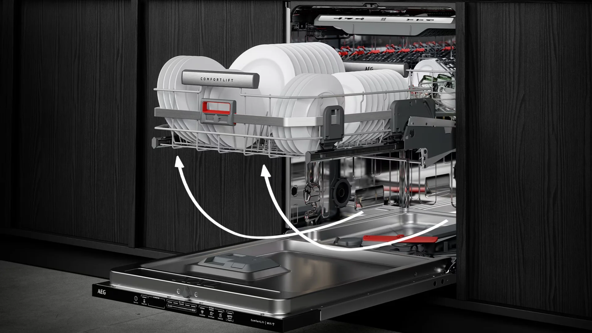 Vaatwasser met liftfunctie