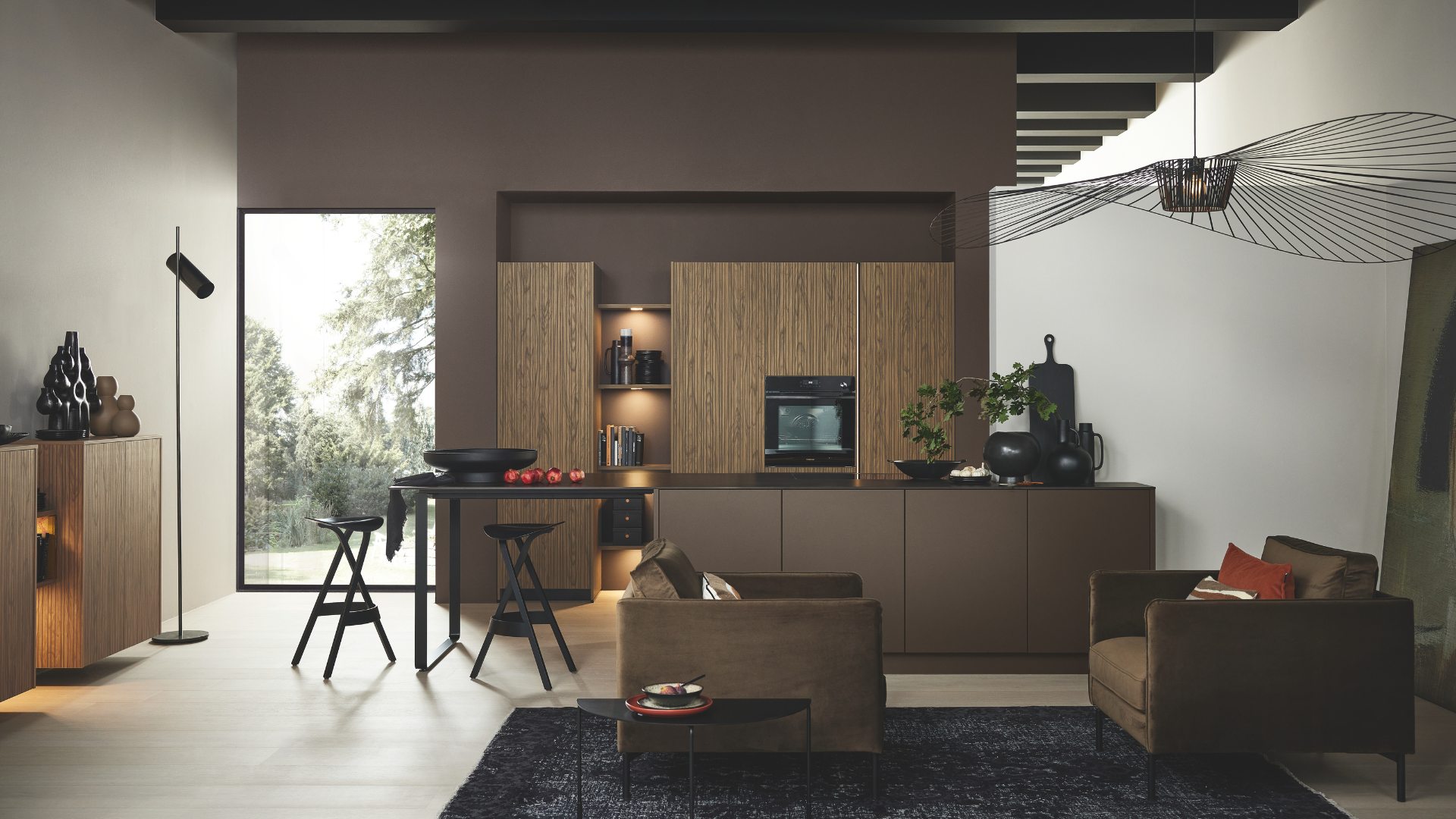 Houten moderne keuken