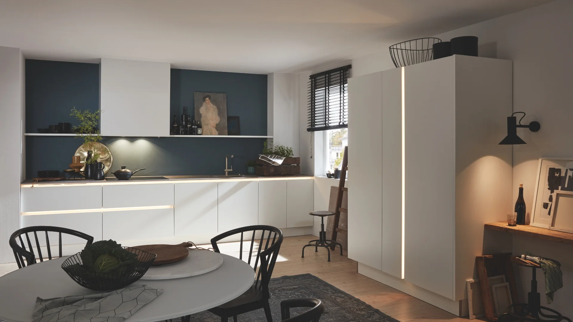 Greeploze witte module keuken