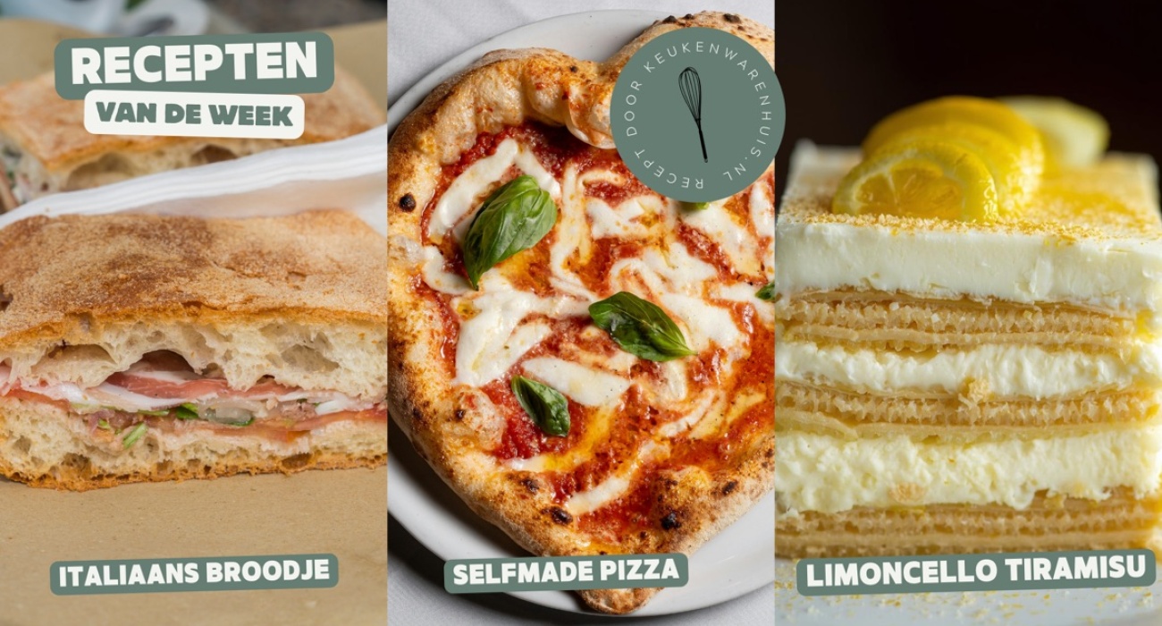 Italiaans broodje, home made pizza en limoncello tiramisu