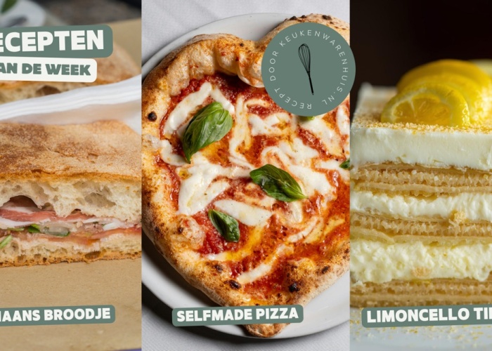 italiaans broodje, selfmade pizza en limoncello tiramisu