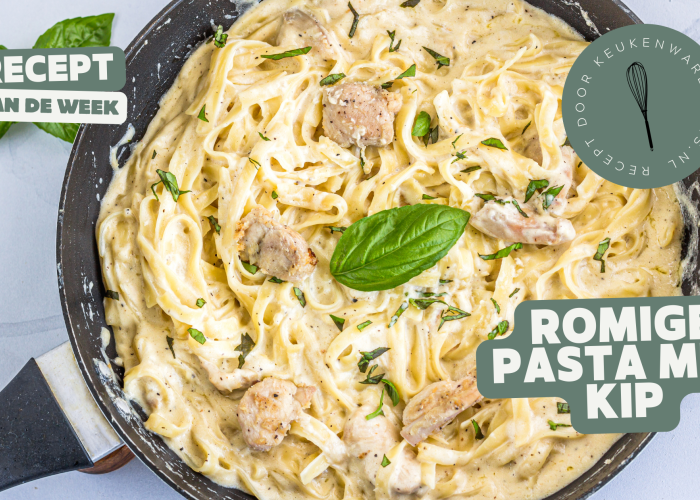 Romige pasta met kip - recept