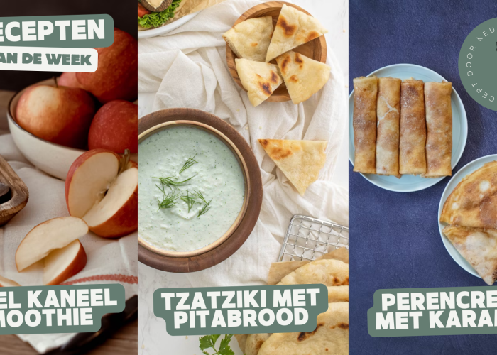 Drie makkelijke recepten: smoothie, tzatziki & perencrêpes