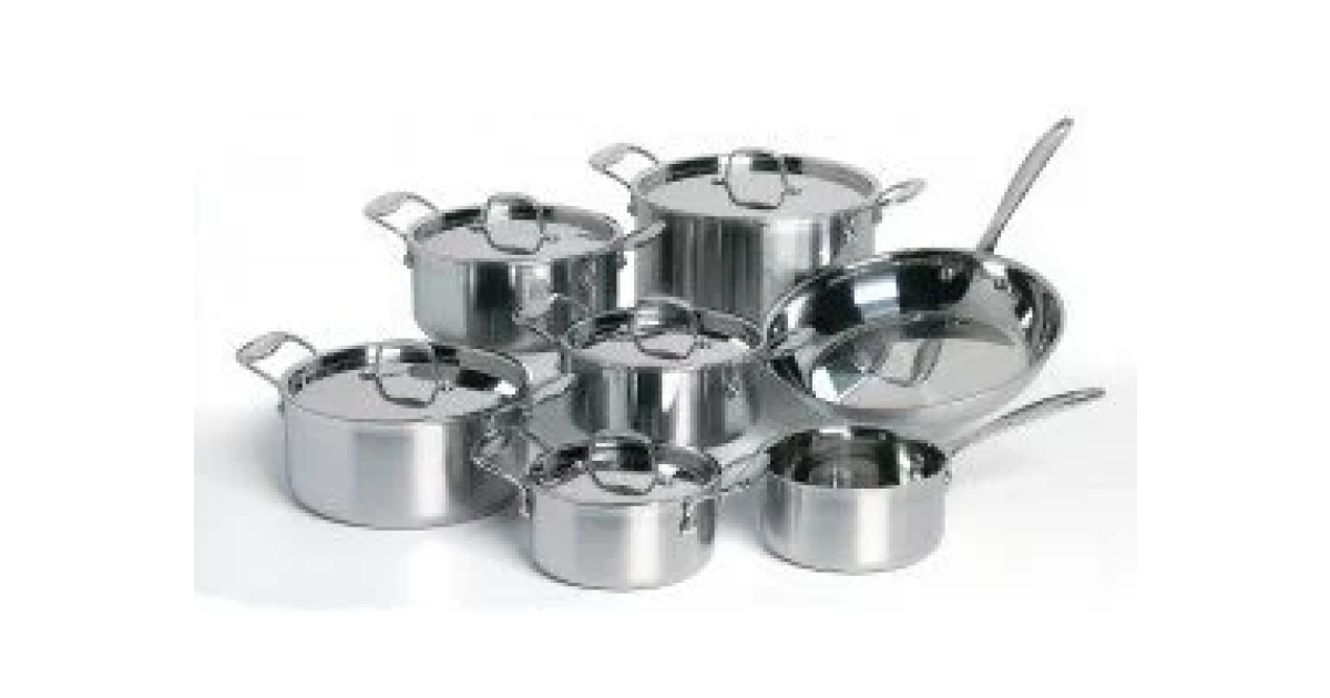 Complete Tri Ply Pannenset, * Nu Met GRATIS Professionele Messenset t.w.v. €129,00! *