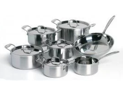 Complete Tri Ply Pannenset, * Nu Met GRATIS Professionele Messenset t.w.v. €129,00! *